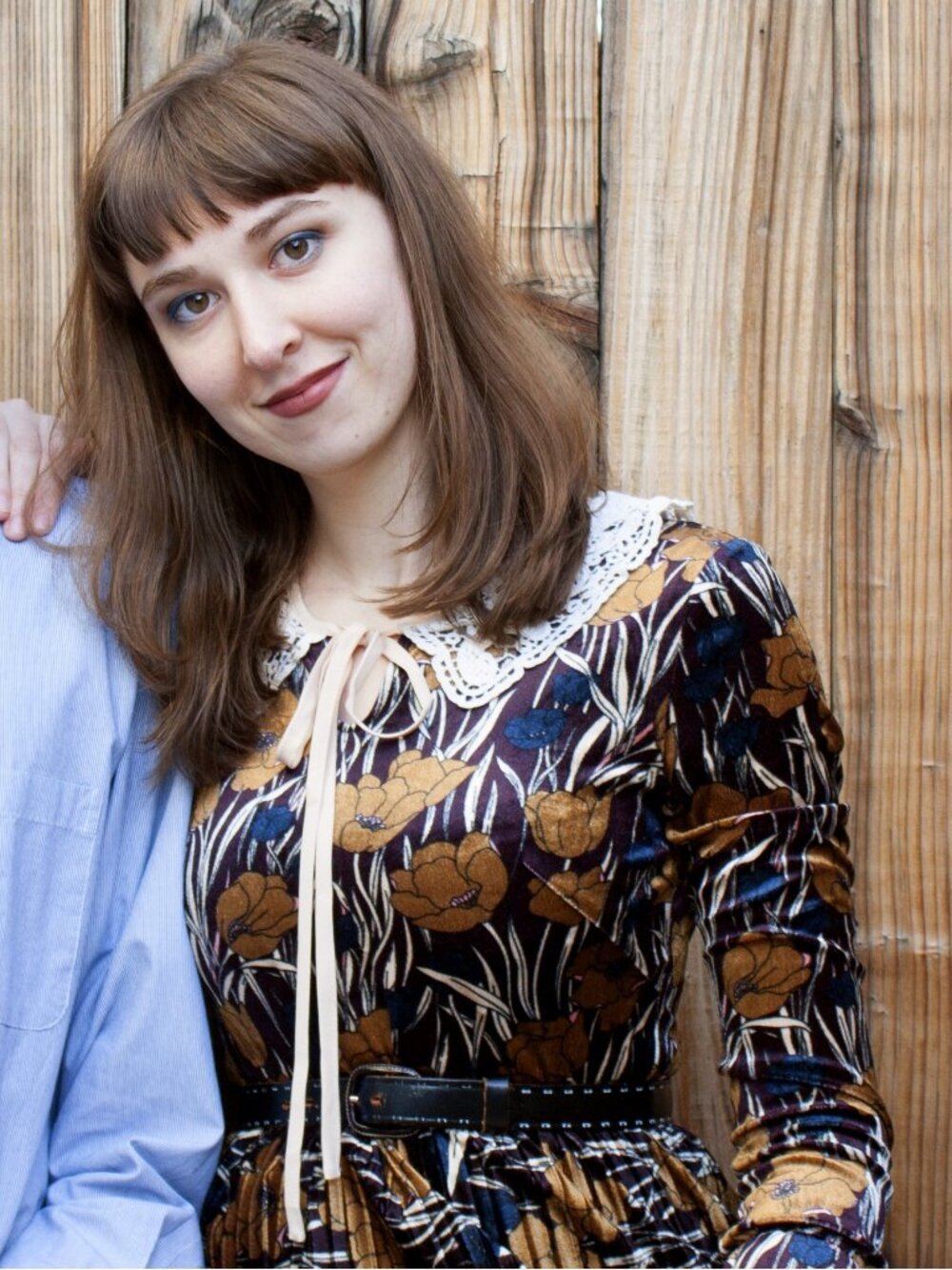 Miss Patina Velvet Floral Dress